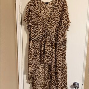 Torrid Animal Print Sheer Top